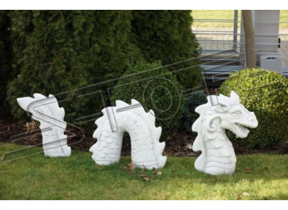 Figur Schlange Drachen Garten Statue Skulptur Skulpturen Figuren