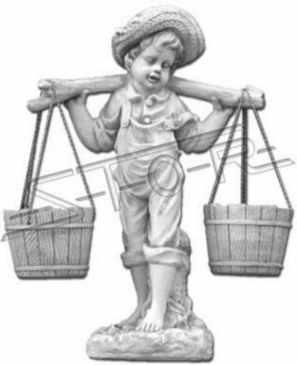 Figur Weiß Blumenkübel Pflanz Kübel Dekoration Figur Blumentöpfe Garten