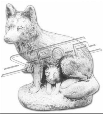 Garten Deko Fuchs Statue Skulptur Figuren Skulpturen Designer Figur