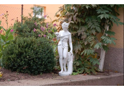 Garten Dekoration Frau 61cm Terrasse Stein Figuren Figur Deko