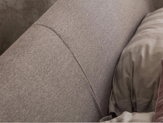 Modern Beige Doppel Bett Schlafzimmer Set 2x Nachttische Luxus Neu Möbel