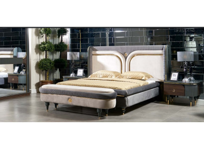 Design Luxus Hocker Polster Modern Textil Relax Beistell Sofa Italienischer Stil