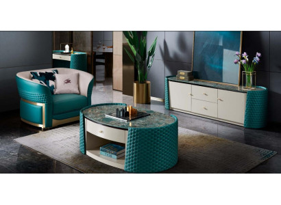 Sideboard Anrichte Schrank rtv lowboard Turkis Unterschrank Möbel Wohnzimmer Neu