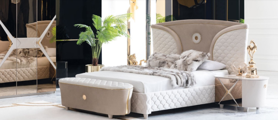 Bett Doppelbetten Modernes Bettgestell Betten Schlafzimmer Nachttisch Neu