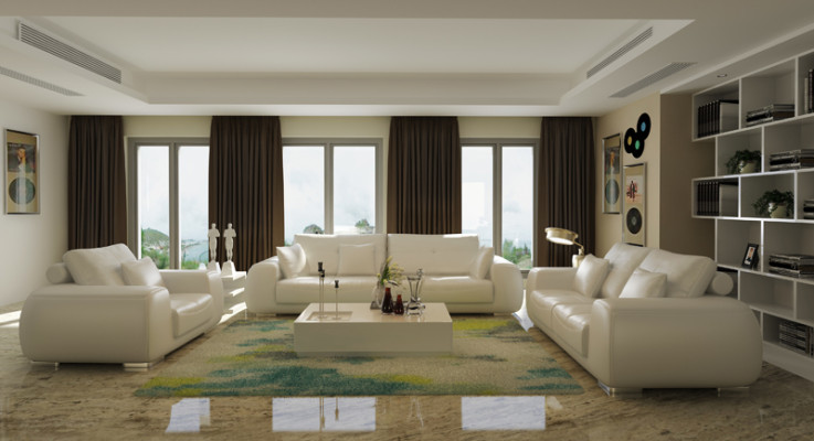 Modern Sofagarnitur 3+2+1 Sitzer Set Design Sofa Polster Couchen Couch