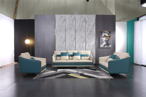 Sofagarnitur 3+1+1 Sitzer Set Sofa Polster Couch Leder Polster Garnitur