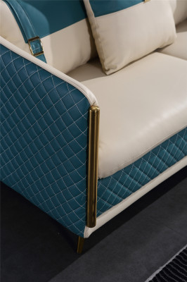 Sofagarnitur 3+1+1 Sitzer Set Sofa Polster Couch Leder Polster Garnitur