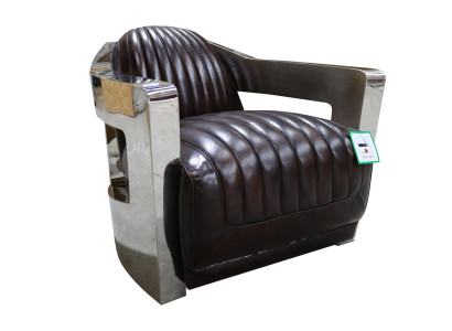 Ledersessel Sessel Aviator Clubsessel Art Deco Cocktailsessel aviator