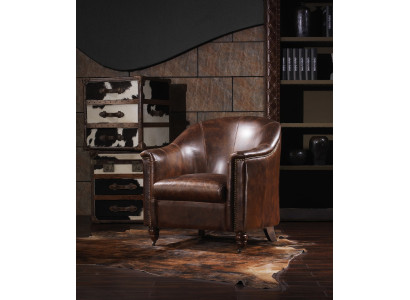 Clubsessel Vintage Leder Ledersessel Sessel Designsessel Echtleder Retro Sofa