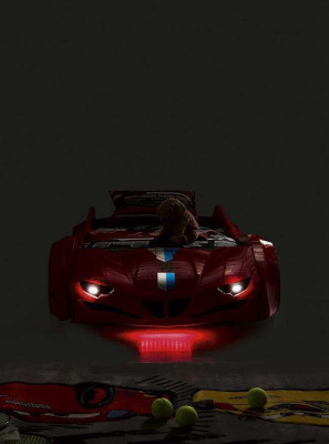 Kinderzimmer Auto Set Bett Kleiderschrank Kommode Schreibtisch Junge Möbel 4tlg