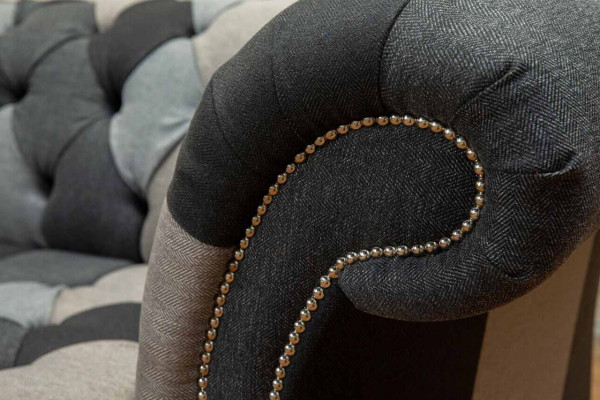 Modern Sofa 3 Sitzer Chesterfield Dreisitzer Wohnzimmer Sofas Luxus Couch Stil