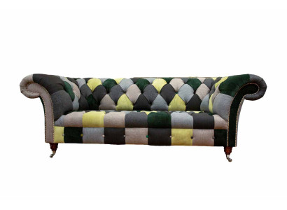 Wunderschönes stilvolles 3-Sitzer Chesterfield Sofa für das Wohnzimmer