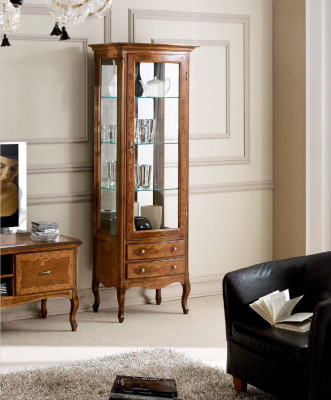 Wohnzimmer rtv Vitrine Wohnwand Schränke Design tv Art déco Vitrinen Set Schrank