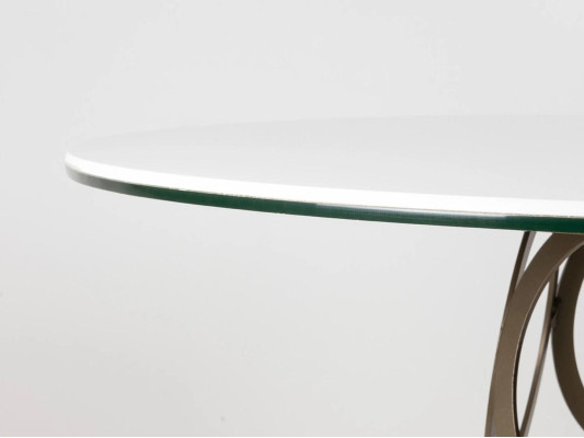 Esszimmertisch Esstisch Rund Küchentisch mit Metall Tischbeine 100×100cm Neu