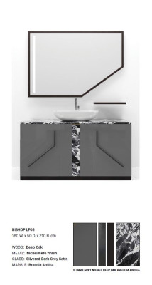 Grau Badezimmerschrank Badezimmermöbel Regal Badezimmerschrank Holzregale Möbel