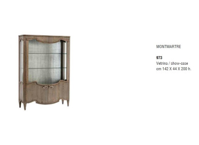 Italienische Einrichtung Vitrinen Glas Schränke Glasschrank Vitrine Barock Möbel