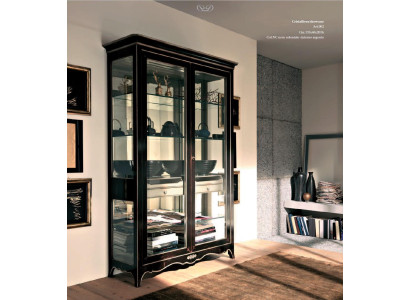 Vitrine Wohnzimmer Möbel Massive Holz Vitrinen Glas Schrank Echtholz Anrichte