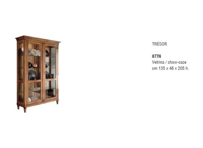 Schrank Braun Holz Design Möbel Vitrine Anrichte Vitrinen Luxus Glas Schränke