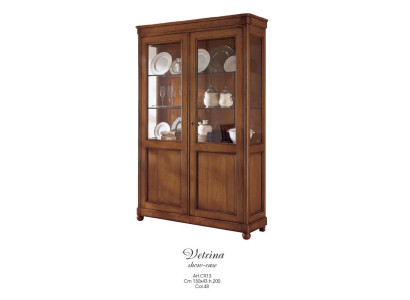 Vitrine Schrank Vitrinen Wohnzimmer Schränke Anrichte Italienische Möbel Holz