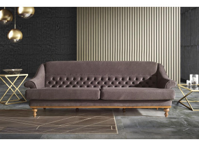 Modernes Wohnzimmer Sofa Polstercouchen Designer 3-Sitzer Textilsofas