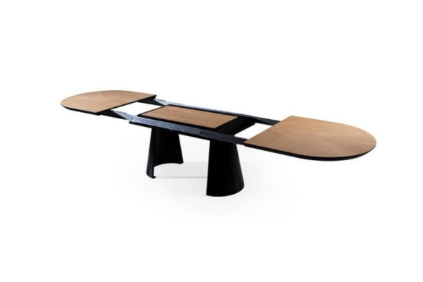 Esszimmertisch Ovaler Esstisch Ausziehbarer Küchentisch Holz Braun