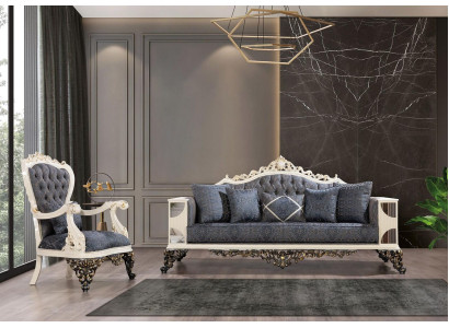 Sofagarnitur 3+1Sitzer Set Design Sofas Polster Couchen Relax Klassisch Sofa neu