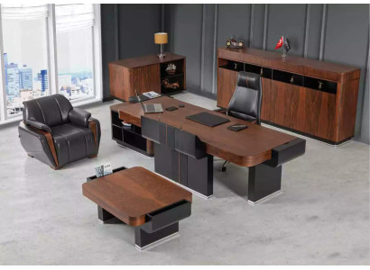 Großer Büroschrank Sideboard Luxus Holzmöbel Arbeitszimmereinrichtung Regal