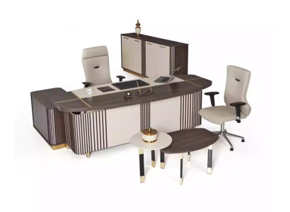 Moderne Arbeitszimmer Einrichtung Büromöbel Designer Office Möbel 3tlg