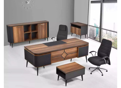 Büro für Office Kanzlei Praxis Komplette Einrichtung Schrank Tisch 3tlg