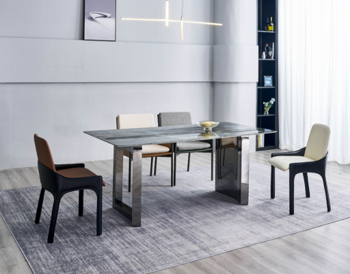 Esszimmer Designer Set 6x Stühle Esszimmergarnitur Essgruppe 7tlg Set
