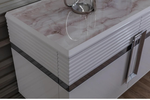 Neuheit Esszimmer Set Besteht aus 3tlg. Modern Anrichte und 2x Spiegel