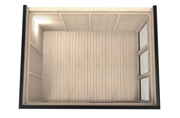 Campinghaus Holzhaus Gartenhaus Camping Häuschen Fertig Haus 464cm