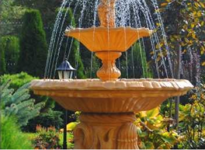 Zierbrunnen Springbrunnen Figur Brunnen Dekoration Garten Fontaine Teich CARELLO