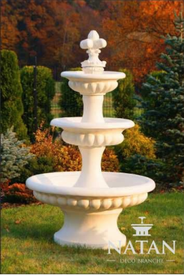 Springbrunnen Garten Teich Brunnen 205cm Steinbrunnen Gartenbrunnen Fontaine Neu