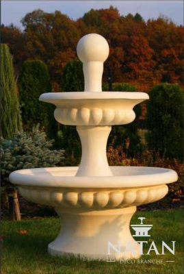 Springbrunnen Garten Teich Brunnen 163cm Steinbrunnen Gartenbrunnen Fontaine Neu