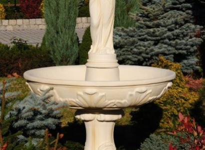 Zierbrunnen Springbrunnen 180cm Skulptur Brunnen Deko Garten Fontaine Teich Neu