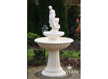 Zierbrunnen Springbrunnen 162cm Skulptur Brunnen Deko Garten Fontaine Teich Neu