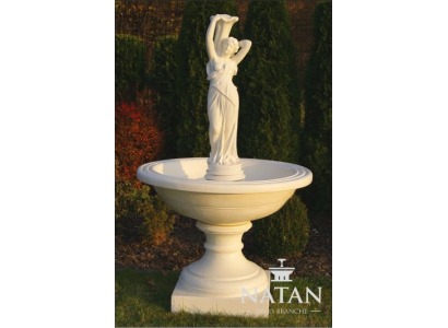 Zierbrunnen Springbrunnen Skulptur Brunnen Dekoration Garten Fontaine Teich Neu