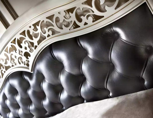 Luxuriöses Schlafzimmer Bett Design Polsterung Doppeltes Hotelbett