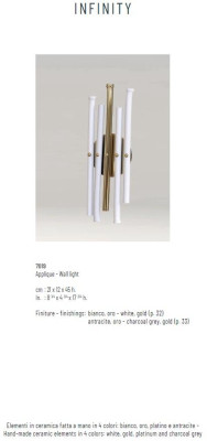 Wandleuchte Luster Stil Kronleuchter Wand Lampen Wandlampe Modern Luxus Neu