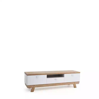 Wohnzimmer TV Staender Fernseher weiß Ständer Schrank Möbel Holz rtv