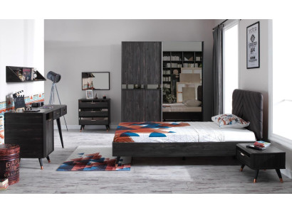 Luxuriöses Modernes Schlafzimmer Set Stilvolles Kleiderschrank Bett Set 7tlg Neu