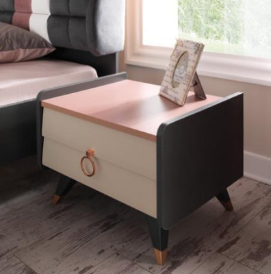 Schlafzimmer 6tlg Bett Nachttisch Kleiderschrank Kommode Spiegel Schreibtisch