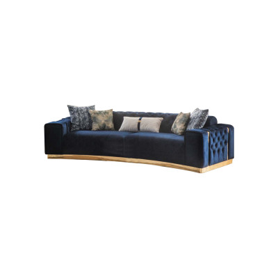 Polstersofa 4-Sitzer Sofa Textil Sitz luxuriöse Design Sofas Modern