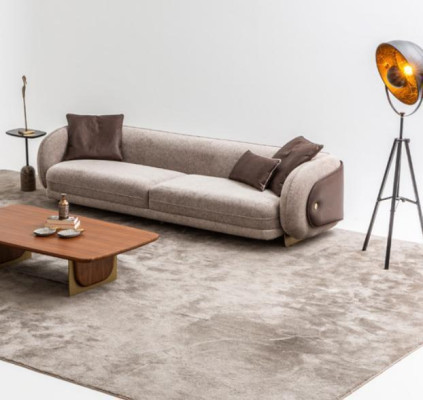 Wohnzimmer Textil Sofa 4 Sitzer Luxus Möbel Sitz Design Couch Lounge neu