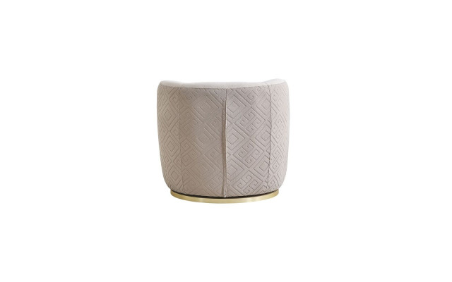 Beiger Wohnzimmer Sessel Designer Polstermöbel Edler Lounge Einsitzer