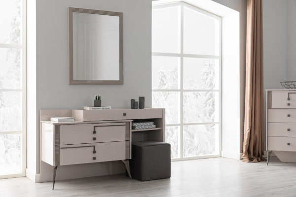 Schlafzimmer Komplette Garnitur Bett 2x Nachttische Möbel Luxus 7tlg