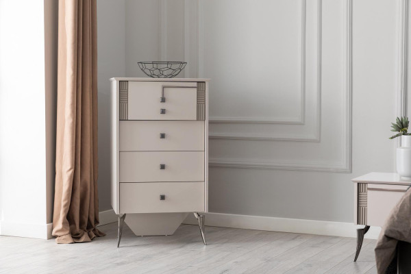 Schlafzimmer Komplette Garnitur Bett 2x Nachttische Möbel Luxus 7tlg