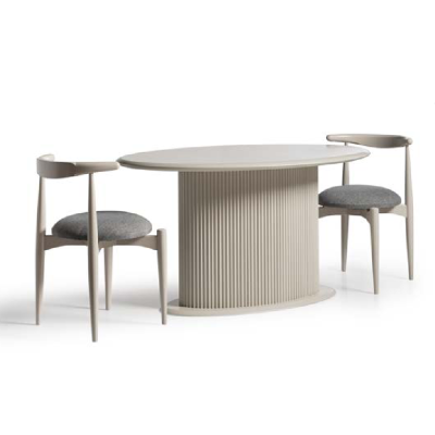 Garnitur Esszimmerstühle Küchenstühle Holzstühle Set 6tlg Stühle Beige
