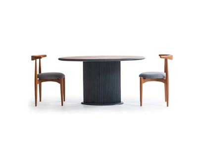 Moderne Essgruppe Komplette Esszimmer Esstisch Stühle 3tlg Braun
